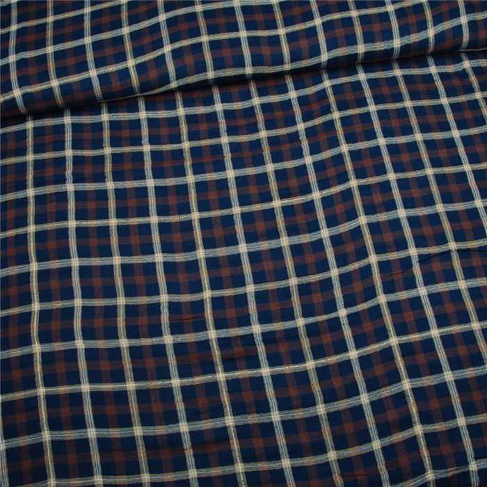 Seersucker carreaux bleus Seersucker carreaux bleus
