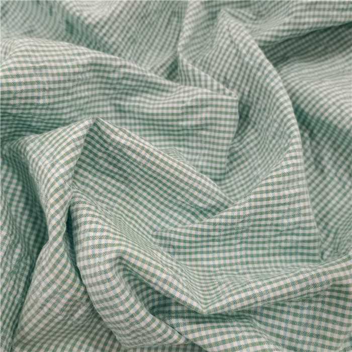 Seersucker mini checks Vert Seersucker mini checks Vert