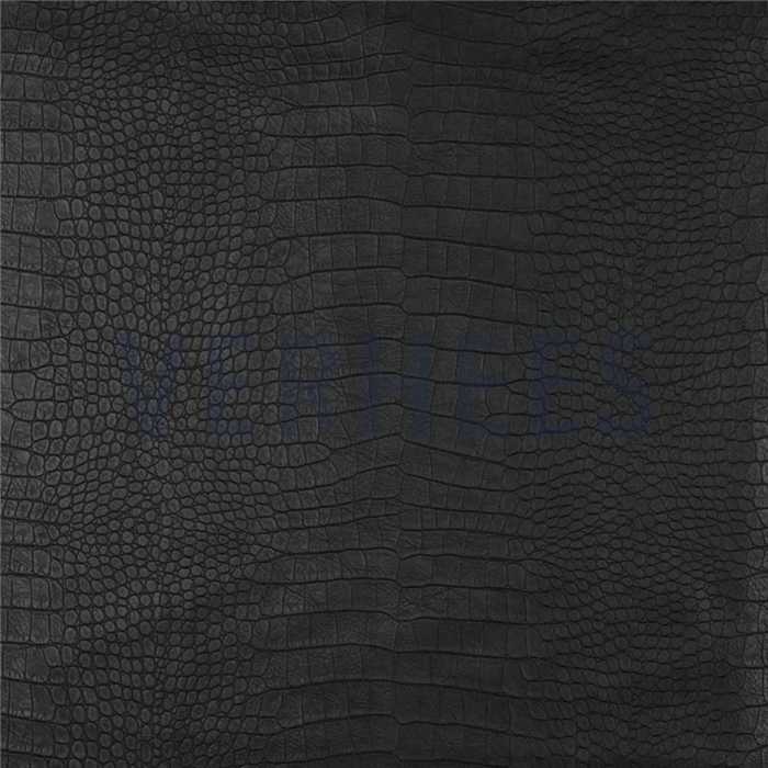 Similicuir Noir Croco Similicuir Noir Croco