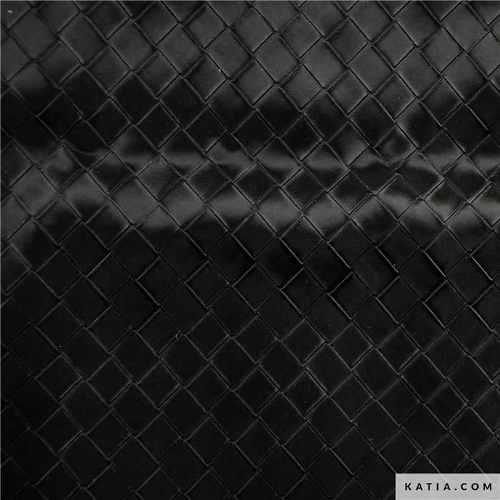 Similicuir Noir tressé Similicuir Noir tressé