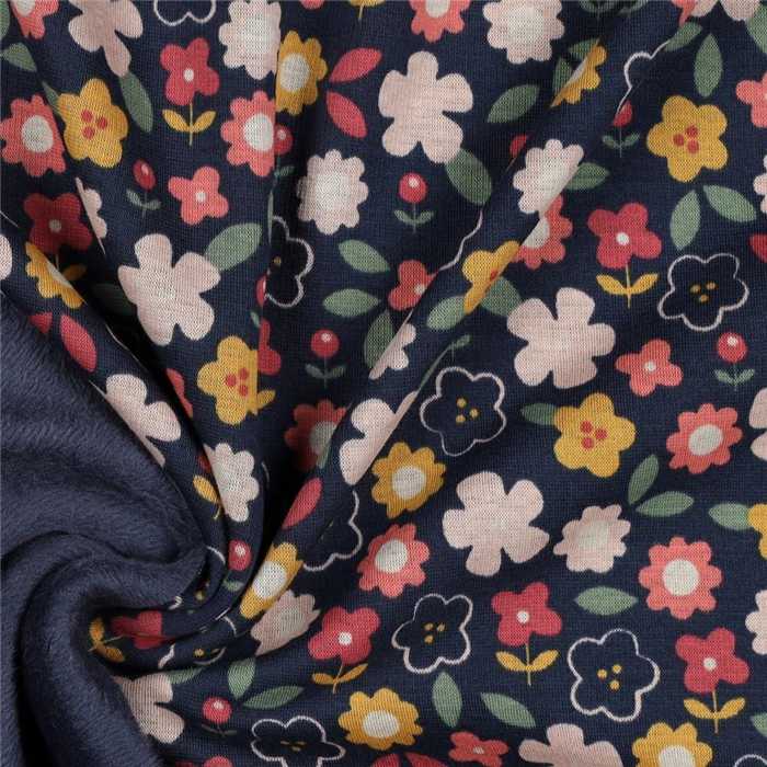 Sweat envers fourrure Flowers navy Sweat envers fourrure Flowers navy