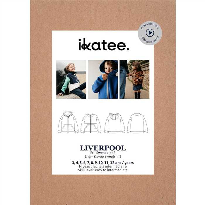 Sweat zippé mixte Liverpool Kids Sweat zippé mixte Liverpool Kids