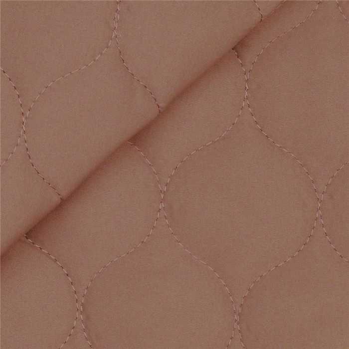 Tissu matelassé Vieux rose poudré Tissu matelassé Vieux rose poudré