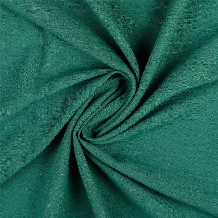 Tissu non froissable aspect lin - Vert sapin Tissu non froissable aspect lin - Vert sapin