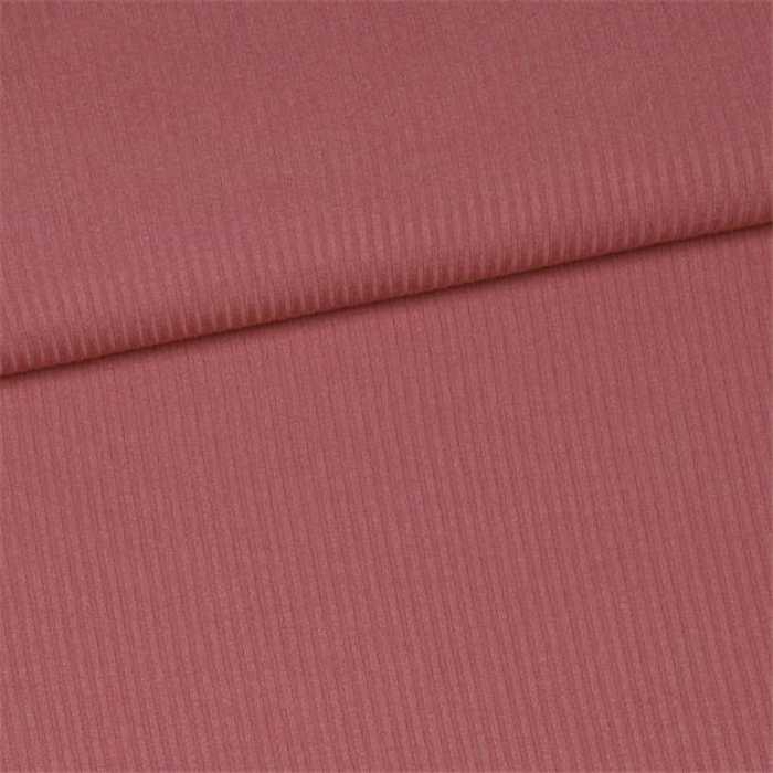 Tricot côtelé Rose antique (grande largeur) Tricot côtelé Rose antique (grande largeur)