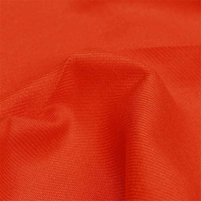 Twill de lin-viscose Rouge Capucine Twill de lin-viscose Rouge Capucine