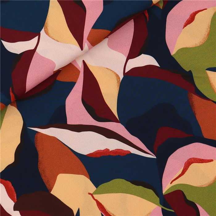 Twill de viscose Abstract Leaves Twill de viscose Abstract Leaves