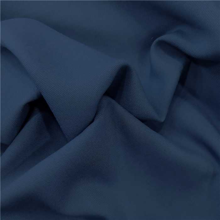 Twill laine-viscose Bleu français Twill laine-viscose Bleu français