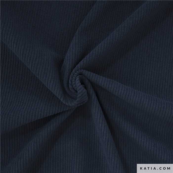 Velours côtelé stretch Bleu marine Velours côtelé stretch Bleu marine