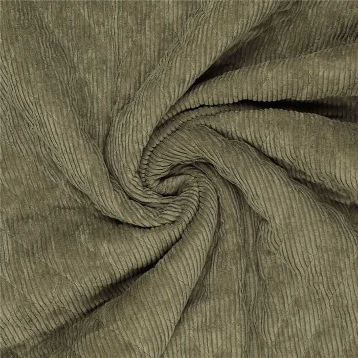 Velours matelassé Vert olive Velours matelassé Vert olive