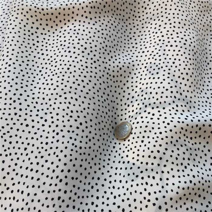 Viscose Black Dots Viscose Black Dots