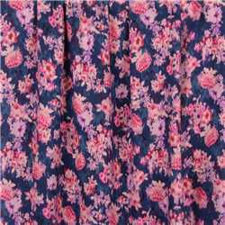 Viscose Blurred pink flowers