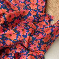 Viscose Floral Flames