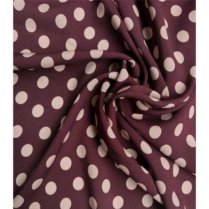 Viscose Jolis pois Prunelle Viscose Jolis pois Prunelle