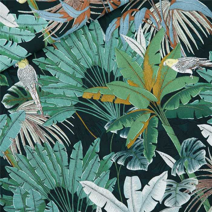 Viscose Jungle Green Gables Viscose Jungle Green Gables