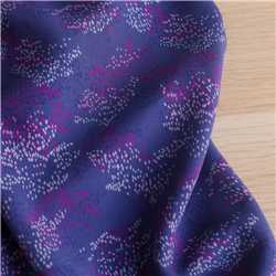 Viscose Murmures bleu - Coupon de 60 cm