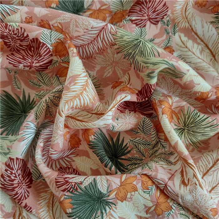 Viscose Pink jungle