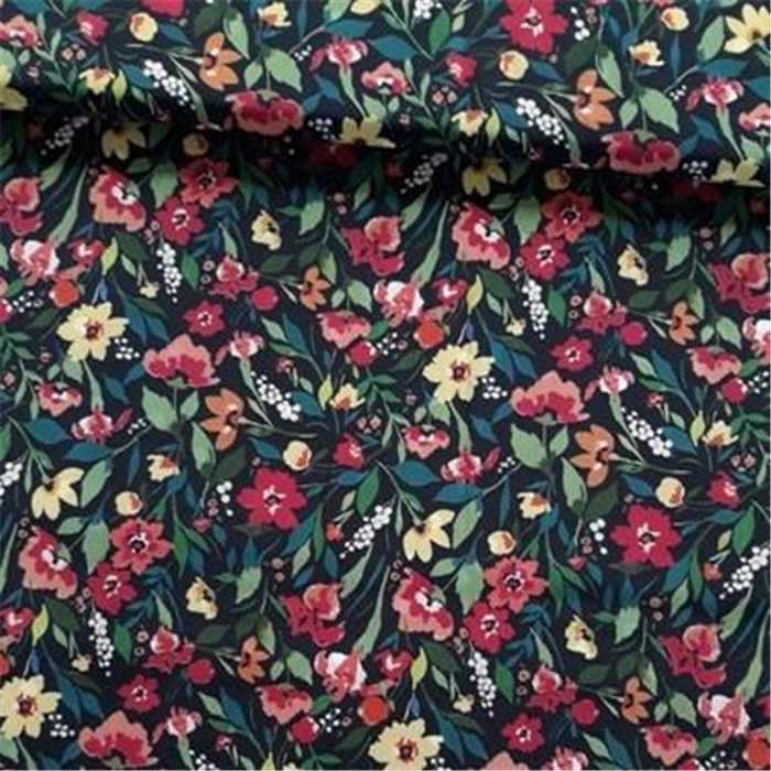 Viscose Spring Flowers - Coupon de 1,2 m Viscose Spring Flowers - Coupon de 1,2 m