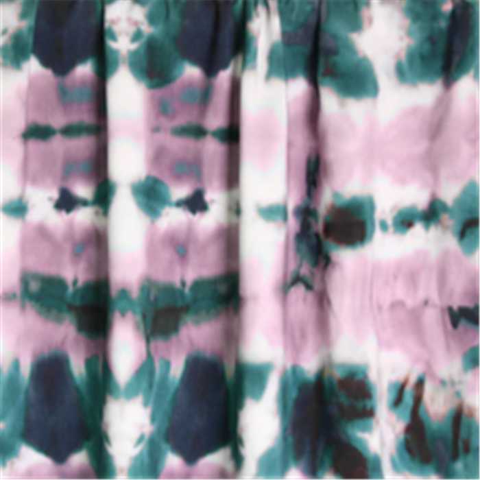 Viscose Tie Dye Green and Lilac Viscose Tie Dye Green and Lilac