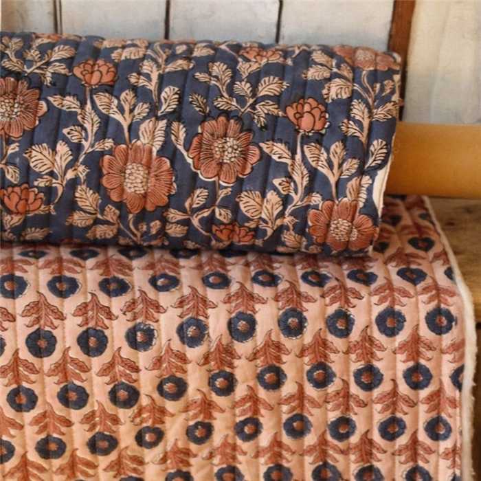 Voile de coton indien matelassé Zali Voile de coton indien matelassé Zali